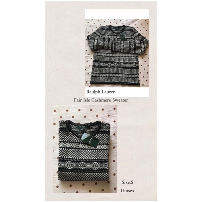 Fair Isle cashmere sweater پلور رالف لورن